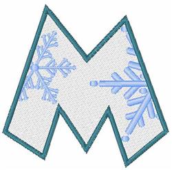 snowflake beginner-friendly machine embroidery - Snowflake Font M for decorative pillow covers
