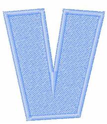 Snowflake Font v - 4x4 snowflake quick stitch embroidery design for kitchen aprons