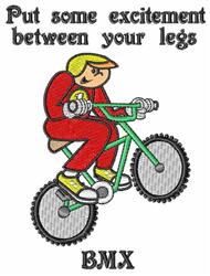 Some Excitement - 5x7 excitement detailed machine embroidery design for Backpacks