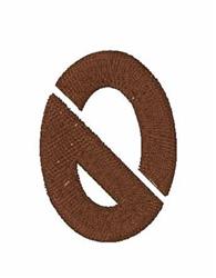Stencil Font 0 - 4x4 font quick stitch machine embroidery design for cute baby onesies