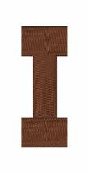 Stencil Font I - 4x4 font quick stitch machine embroidery design for cute baby onesies