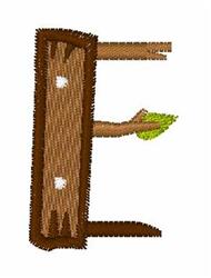 Sticks Stones E - 4x4 stone quick stitch machine embroidery design for kitchen aprons