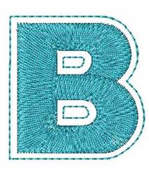 quick stitch font machine embroidery pattern - Stitched Font B for Sports Gear
