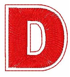 font quick stitch machine embroidery - Stitched Font D for decorative pillow covers