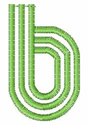 case quick stitch machine embroidery - Striped Lower Case b for patchwork quilt blocks