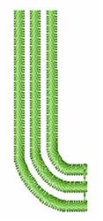 quick stitch case machine embroidery pattern - Striped Lower Case l for Garden Decor