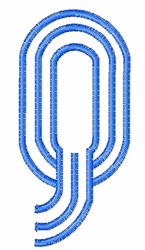 quick stitch case machine embroidery pattern - Striped Upper Case Q for decorative pillow covers