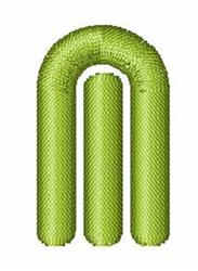 Techno Overload Font M - 4x4 font quick stitch embroidery design for kitchen tea towels