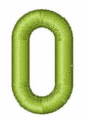 quick stitch font machine embroidery pattern - Techno Overload Font O for kitchen tea towels