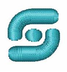 quick stitch font machine embroidery pattern - Techno Overload Font s for reusable tote bags