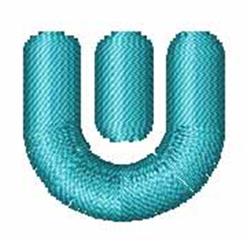 Techno Overload Font w - 4x4 font quick stitch embroidery design for reusable tote bags