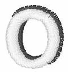 Thin Air O - 4x4 air quick stitch machine embroidery design for reusable tote bags