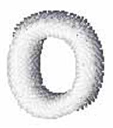 quick stitch air machine embroidery pattern - Thin Air o for patchwork quilt blocks