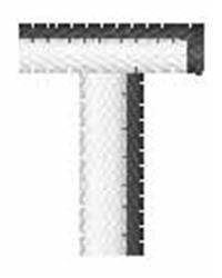 quick stitch air machine embroidery pattern - Thin Air T perfect for kitchen tea towels