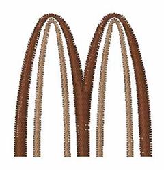 Thin Thick Engraved Font M - 4x4 font quick stitch embroidery design for patchwork quilt blocks