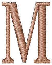 alphabet quick stitch machine embroidery - Tools Alphabet M for decorative pillow covers