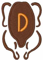 quick stitch font machine embroidery pattern - Turkey Font D perfect for kitchen aprons