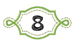Twisted Monogram Font 8 - 4x4 font quick stitch embroidery design for decorative pillow covers