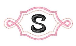 font quick stitch machine embroidery - Twisted Monogram Font S for decorative pillow covers