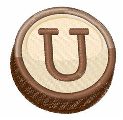font beginner-friendly machine embroidery - Typewriter Key Font U for reusable tote bags
