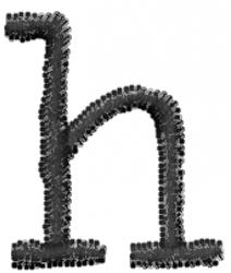 Typewriter Lowercase h