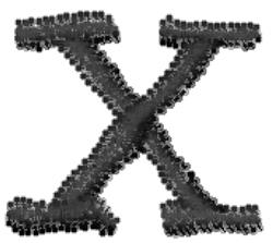 Typewriter Lowercase x