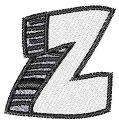 case quick stitch machine embroidery - Upper Case Z for decorative pillow covers