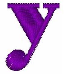 Violet Lowercase Y