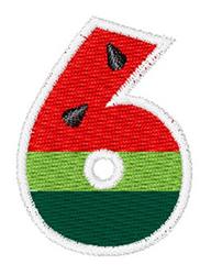 watermelon quick stitch machine embroidery - Watermelon 6 for decorative pillow covers