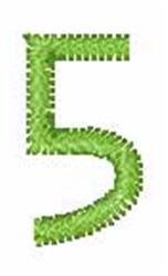 quick stitch curl machine embroidery pattern - Watermelon Curl 5 for Custom Blankets