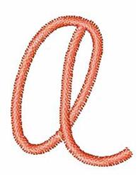 Watermelon Curl A - 4x4 curl quick stitch embroidery design for reusable tote bags