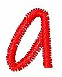 quick stitch curl machine embroidery pattern - Watermelon Curl a for kitchen tea towels