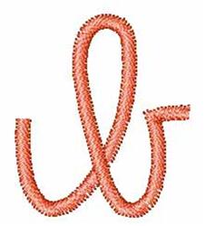 curl quick stitch machine embroidery - Watermelon Curl B perfect for cute baby onesies