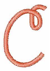 quick stitch curl machine embroidery pattern - Watermelon Curl C for kitchen aprons