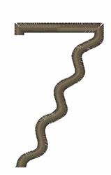 quick stitch font machine embroidery pattern - Wavy Font 7 for decorative pillow covers
