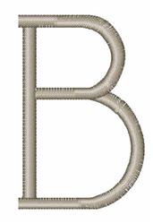 Wavy Font B - 4x4 font quick stitch machine embroidery design for reusable tote bags