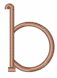 quick stitch font machine embroidery pattern - Wavy Font b for reusable tote bags