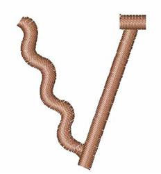 font quick stitch machine embroidery - Wavy Font v perfect for kitchen tea towels