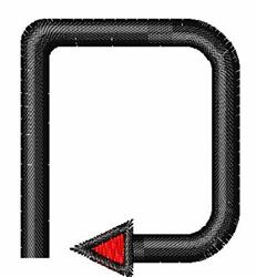 quick stitch font machine embroidery pattern - Which Way Font D for cute baby onesies