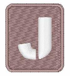 quick stitch stencil machine embroidery pattern - White Stencil J for kitchen aprons