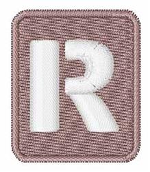 stencil quick stitch machine embroidery - White Stencil R perfect for Jacket Back