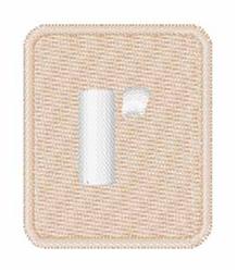 White Stencil r - 4x4 stencil quick stitch machine embroidery design for Hoodie Pocket
