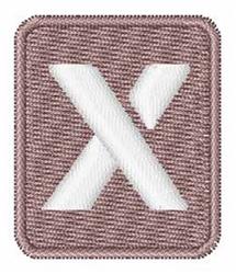 stencil quick stitch machine embroidery - White Stencil X for reusable tote bags