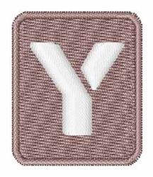 quick stitch stencil machine embroidery pattern - White Stencil Y for reusable tote bags