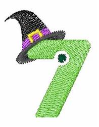Witchy Font 7 - 4x4 font quick stitch machine embroidery design for cute baby onesies