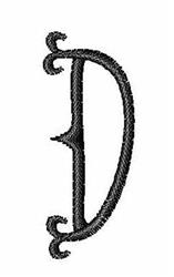iron quick stitch machine embroidery - Wrought Iron D for decorative pillow covers