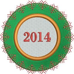 2014 Flower - 4x4 flower detailed machine embroidery design for Birthday Banners
