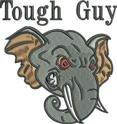 elephant detailed machine embroidery - Angry Elephant perfect for reusable tote bags