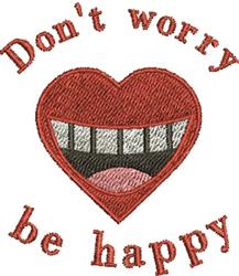 heart beginner-friendly machine embroidery - Be Happy perfect for Baby Blankets