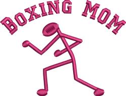 beginner-friendly mom machine embroidery pattern - Boxing Mom for reusable tote bags